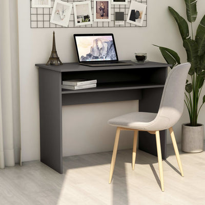 Dealsmate  Desk Grey 90x50x74 cm Engineered Wood