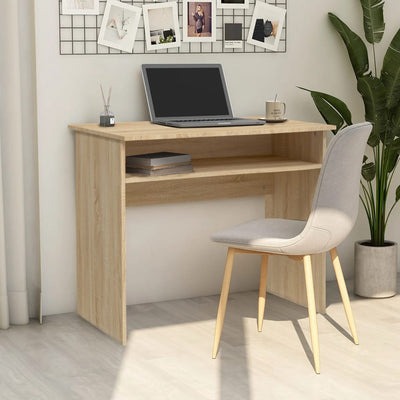 Dealsmate  Desk Sonoma Oak 90x50x74 cm Engineered Wood