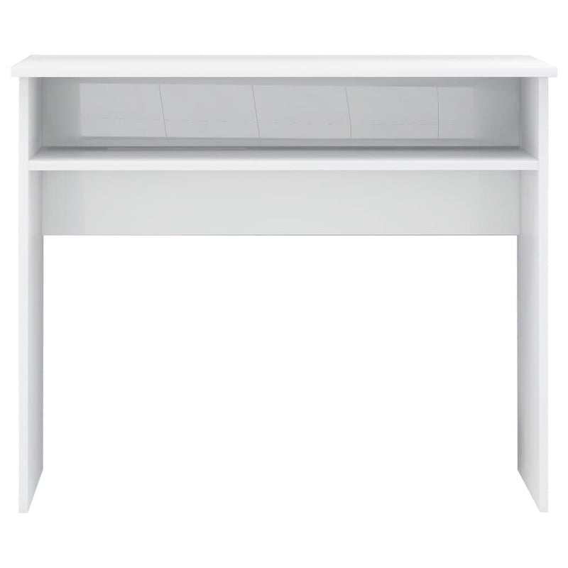 Dealsmate  Desk High Gloss White 90x50x74 cm Engineered Wood