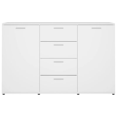 Dealsmate  Sideboard White 120x35.5x75 cm Engineered Wood
