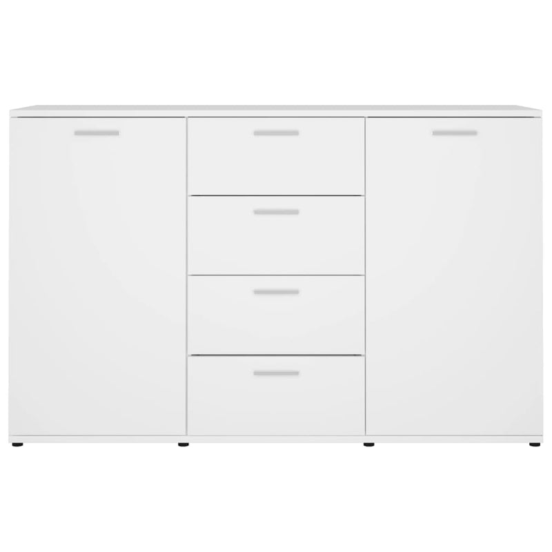 Dealsmate  Sideboard White 120x35.5x75 cm Engineered Wood