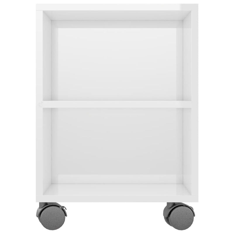 Dealsmate  TV Cabinet High Gloss White 120x35x48 cm Engineered Wood