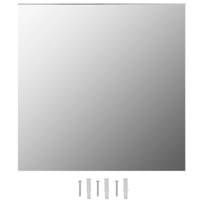 Dealsmate  Wall Mirrors 2 pcs 60x60 cm Square Glass