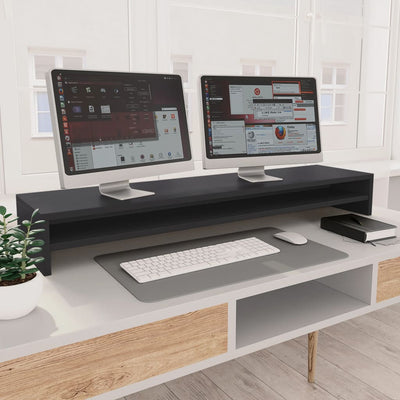 Dealsmate  Monitor Stand Grey 39.4"x9.4"x5.1" Engineered Wood