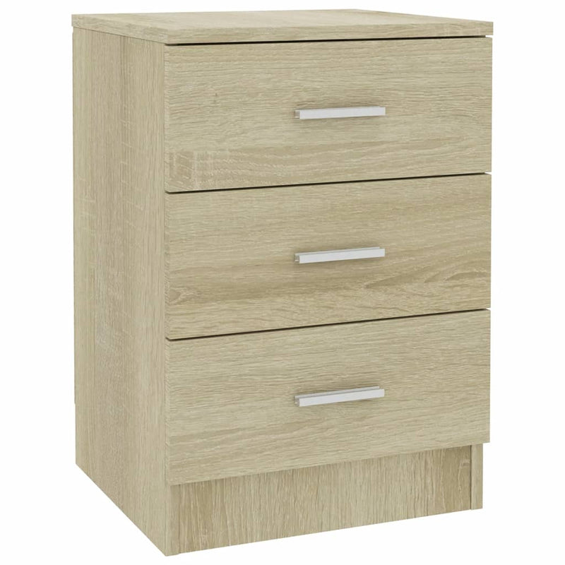 Dealsmate  Bedside Cabinets 2 pcs Sonoma Oak 38x35x56 cm Engineered Wood