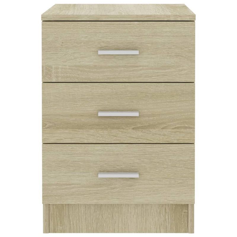 Dealsmate  Bedside Cabinets 2 pcs Sonoma Oak 38x35x56 cm Engineered Wood