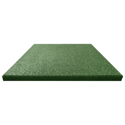 Dealsmate  Fall Protection Tiles 18 pcs Rubber 50x50x3 cm Green