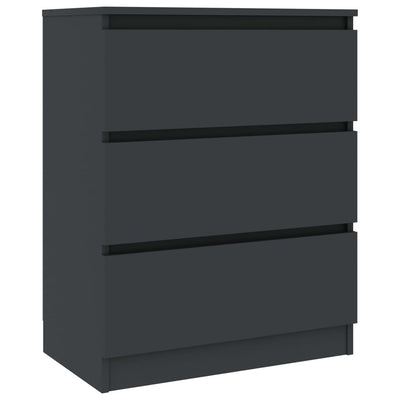 Dealsmate  Sideboard Grey 60x33.5x76 cm Chipboard