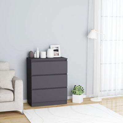 Dealsmate  Sideboard Grey 60x33.5x76 cm Chipboard