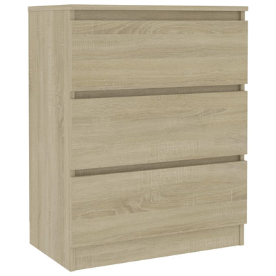Dealsmate  Sideboard Sonoma Oak 60x33.5x76 cm Chipboard