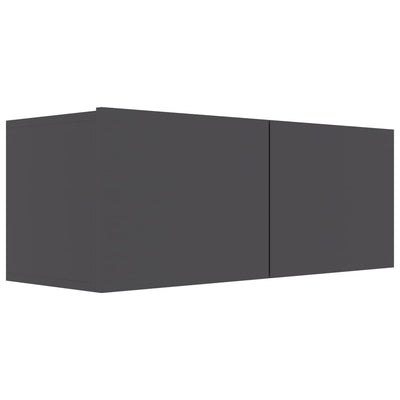 Dealsmate  TV Cabinet Grey 80x30x30 cm Chipboard