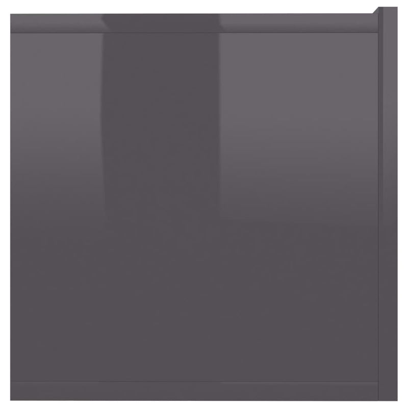 Dealsmate  TV Cabinet High Gloss Grey 80x30x30 cm Engineered Wood
