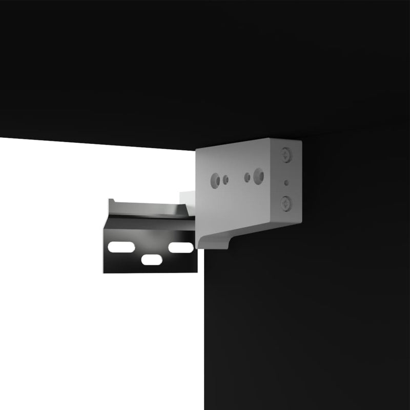Dealsmate  TV Cabinet Black 100x30x30 cm Engineered Wood