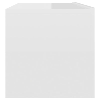 Dealsmate  TV Cabinet High Gloss White 100x30x30 cm Engineered Wood
