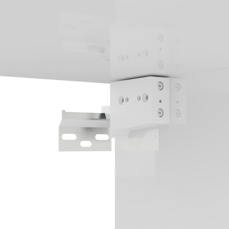 Dealsmate  TV Cabinet High Gloss White 100x30x30 cm Engineered Wood