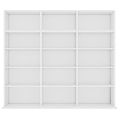 Dealsmate  CD Cabinet White 102x23x89.5 cm Engineered Wood