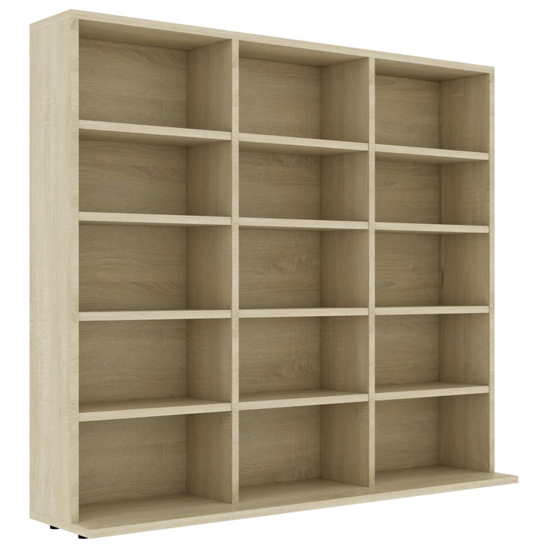 Dealsmate  CD Cabinet Sonoma Oak 102x23x89.5 cm Engineered Wood
