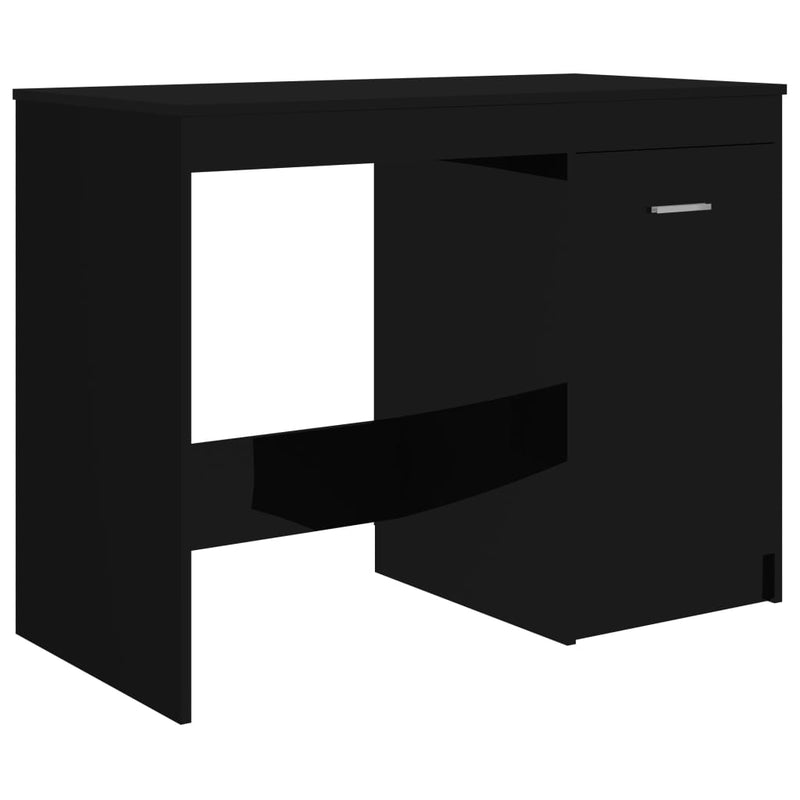 Dealsmate  Desk High Gloss Black 100x50x76 cm Engineered Wood