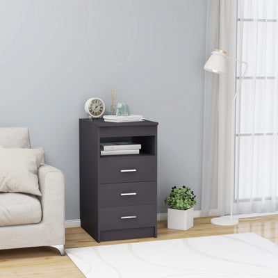 Dealsmate  Drawer Cabinet Grey 40x50x76 cm Engineered Wood