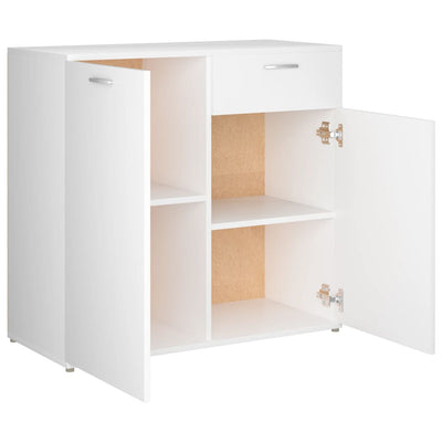 Dealsmate  Sideboard White 80x36x75 cm Engineered Wood