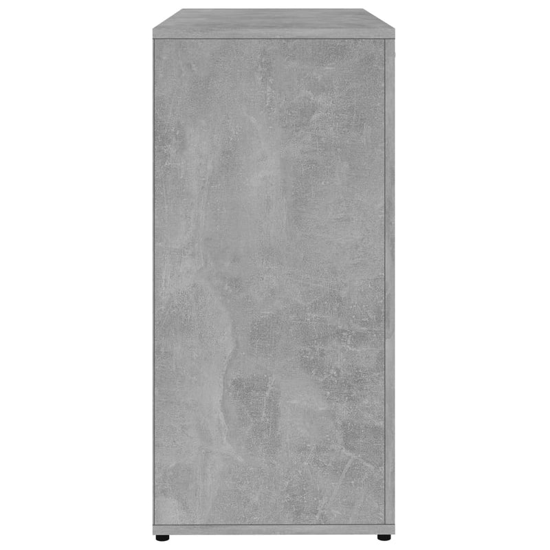 Dealsmate  Sideboard Concrete Grey 80x36x75 cm Engineered Wood