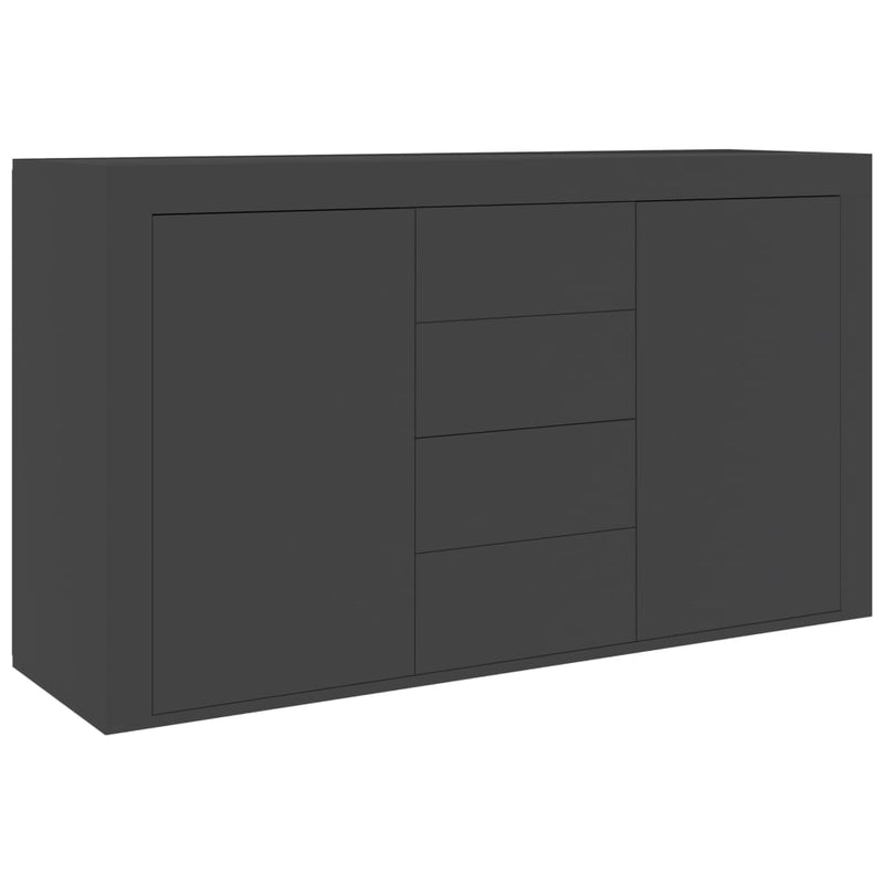 Dealsmate  Sideboard Grey 120x36x69 cm Engineered Wood