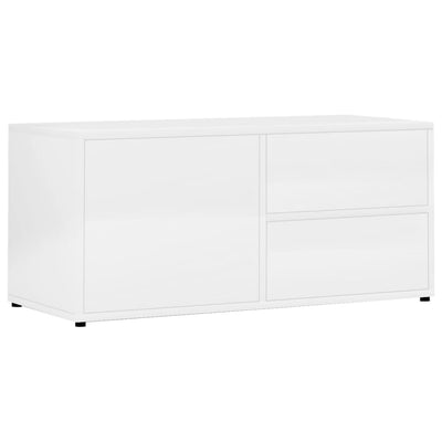 Dealsmate  TV Cabinet High Gloss White 80x34x36 cm Engineered Wood