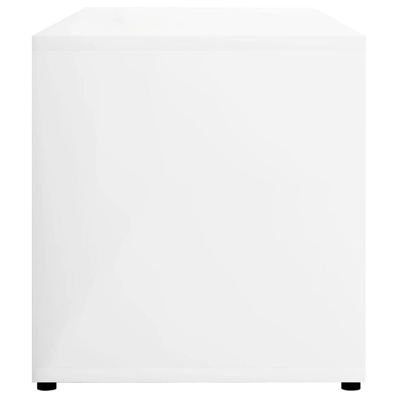 Dealsmate  TV Cabinet High Gloss White 80x34x36 cm Engineered Wood