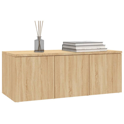 Dealsmate  TV Cabinet Sonoma Oak 80x34x30 cm Engineered Wood