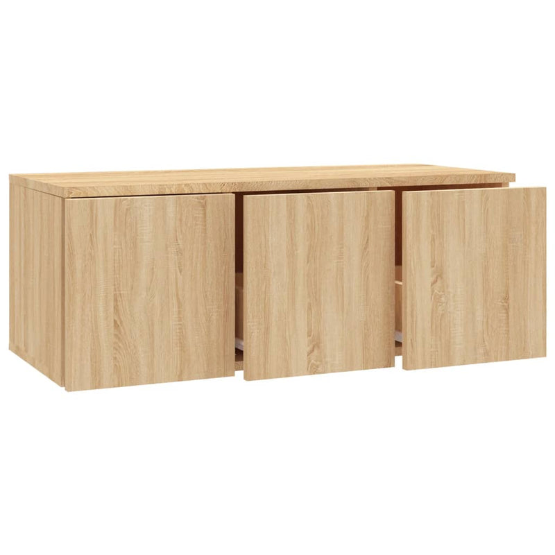 Dealsmate  TV Cabinet Sonoma Oak 80x34x30 cm Engineered Wood