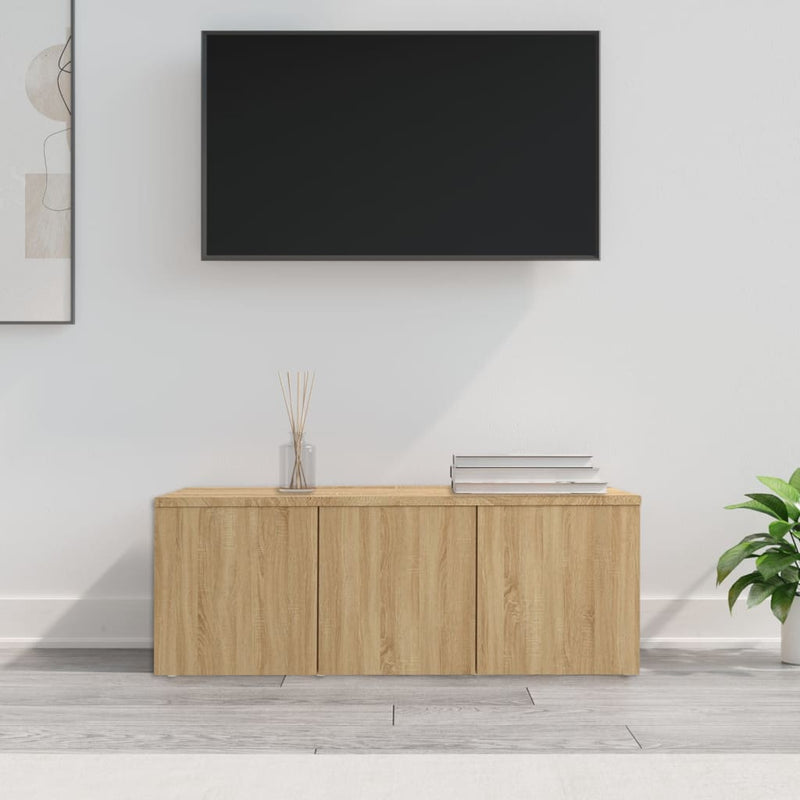 Dealsmate  TV Cabinet Sonoma Oak 80x34x30 cm Engineered Wood
