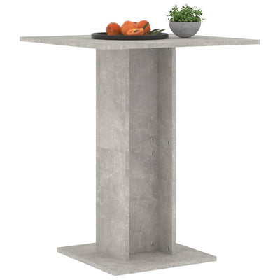 Dealsmate  Bistro Table Concrete Grey 60x60x75 cm Engineered Wood