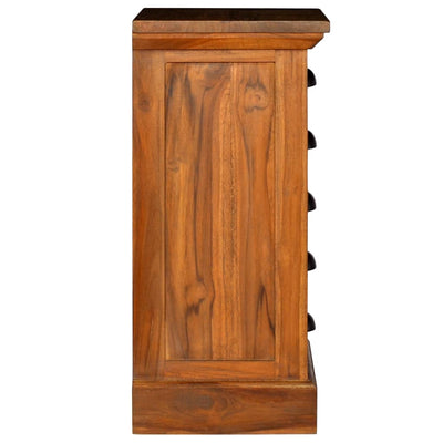 Dealsmate  5-Drawer Cabinet 35x30x60 cm Solid Teak Wood