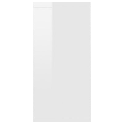 Dealsmate  Sideboard High Gloss White 88x30x65 cm Engineered Wood