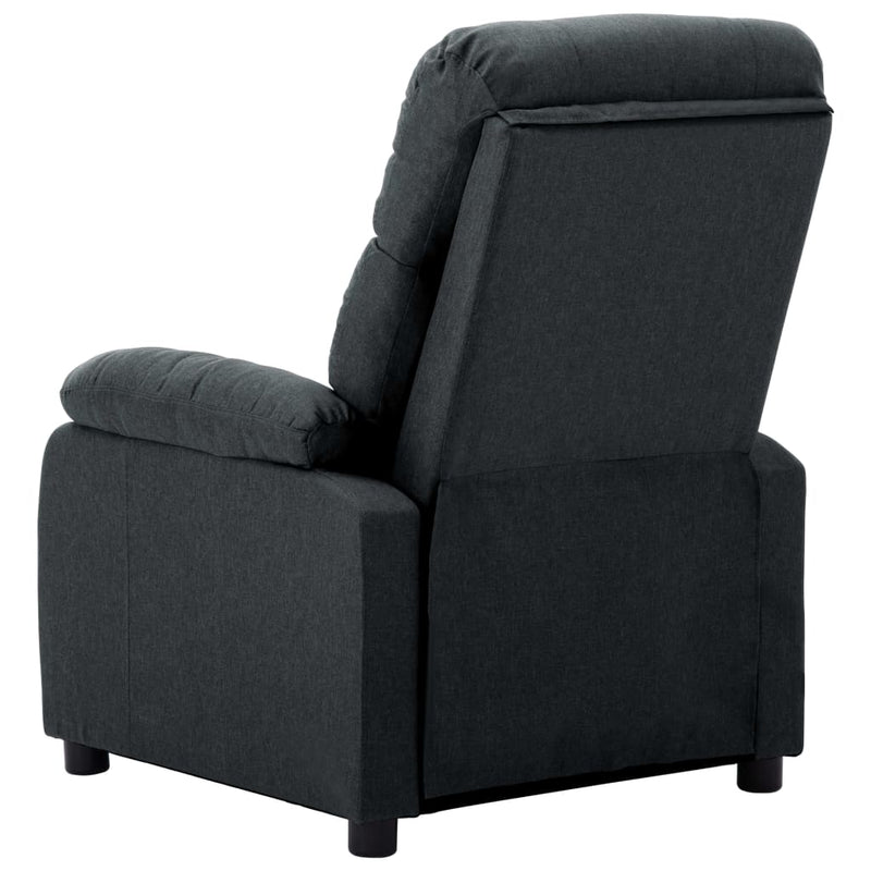 Dealsmate  Recliner Chair Dark Grey Fabric