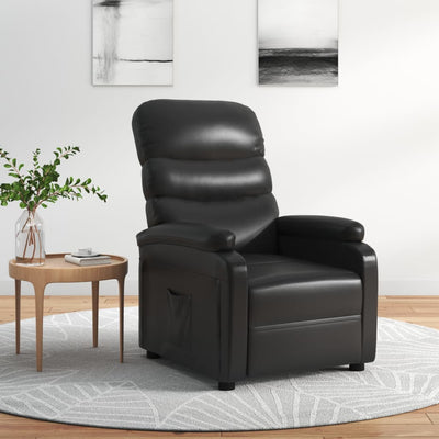 Dealsmate  Recliner Chair Black Faux Leather