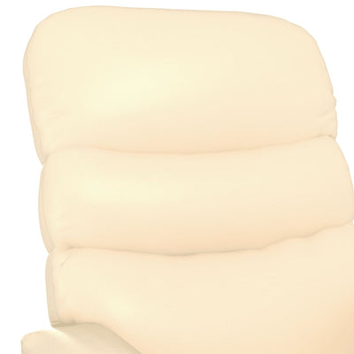 Dealsmate  Massage Chair Cream Faux Leather