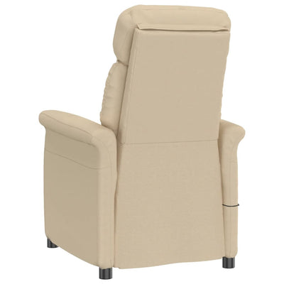 Dealsmate  Massage Chair Cream Faux Suede Leather