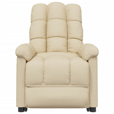 Dealsmate  Recliner Chair Cream Fabric