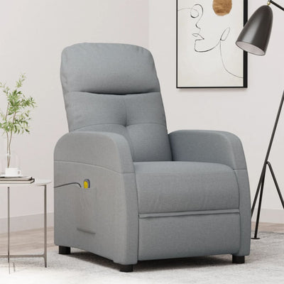 Dealsmate  Massage Chair Light Grey Fabric