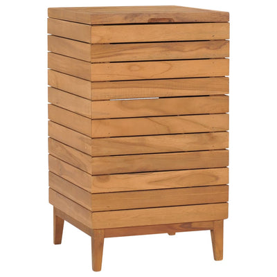 Dealsmate  Laundry Basket 40x40x70 cm Solid Teak Wood