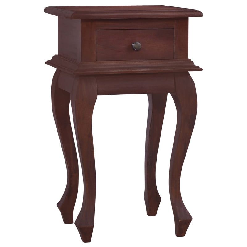 Dealsmate  Bedside Table Classical Brown 35x30x60 cm Solid Mahogany Wood