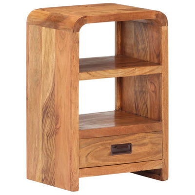 Dealsmate  Bedside Table 40x30x60 cm Solid Acacia Wood Honey Finish