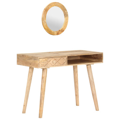 Dealsmate  Dressing Table 100x50x76 cm Solid Mango Wood