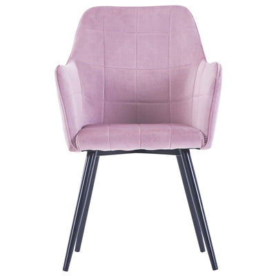 Dealsmate  Dining Chairs 6 pcs Pink Velvet