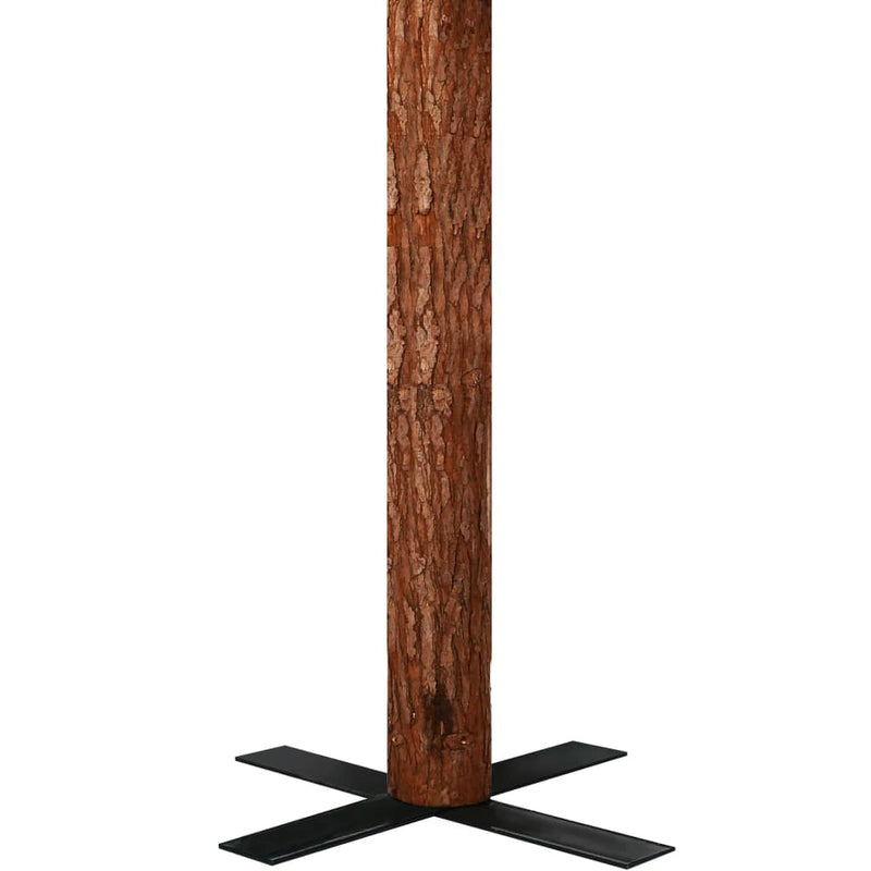 Dealsmate  Slim Christmas Tree with Real Wood and White Snow Green 180 cm