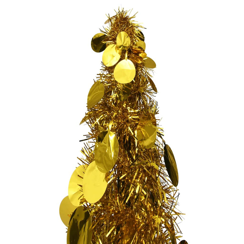 Dealsmate  Pop-up Artificial Christmas Tree Gold 120 cm PET