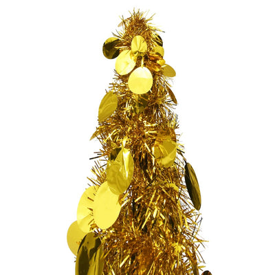 Dealsmate  Pop-up Artificial Christmas Tree Gold 150 cm PET