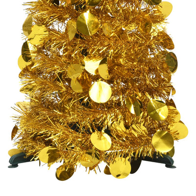 Dealsmate  Pop-up Artificial Christmas Tree Gold 150 cm PET