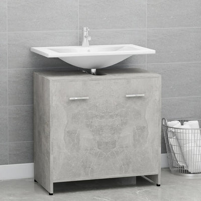 Dealsmate  Bathroom Cabinet Concrete Grey 60x33x61 cm Engineered Wood
